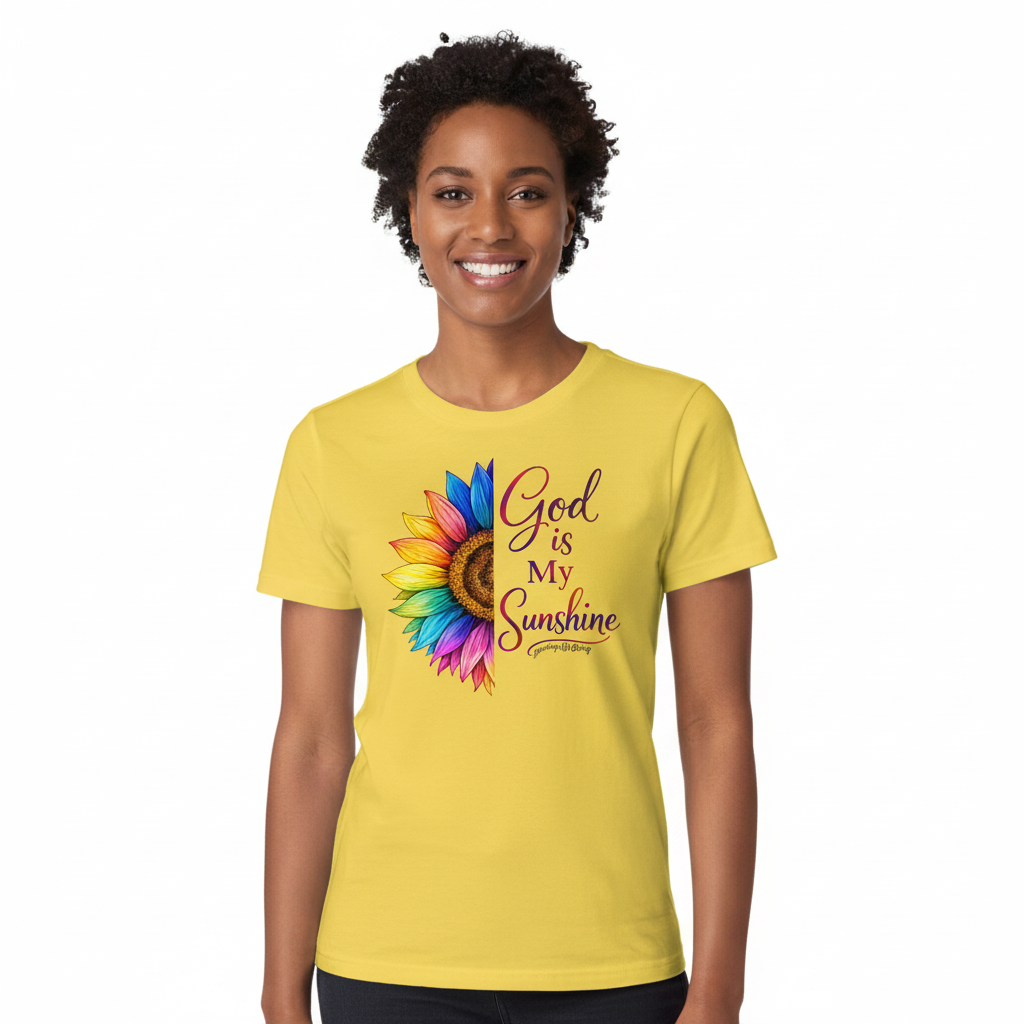 Black woman in yellow shirt - no background